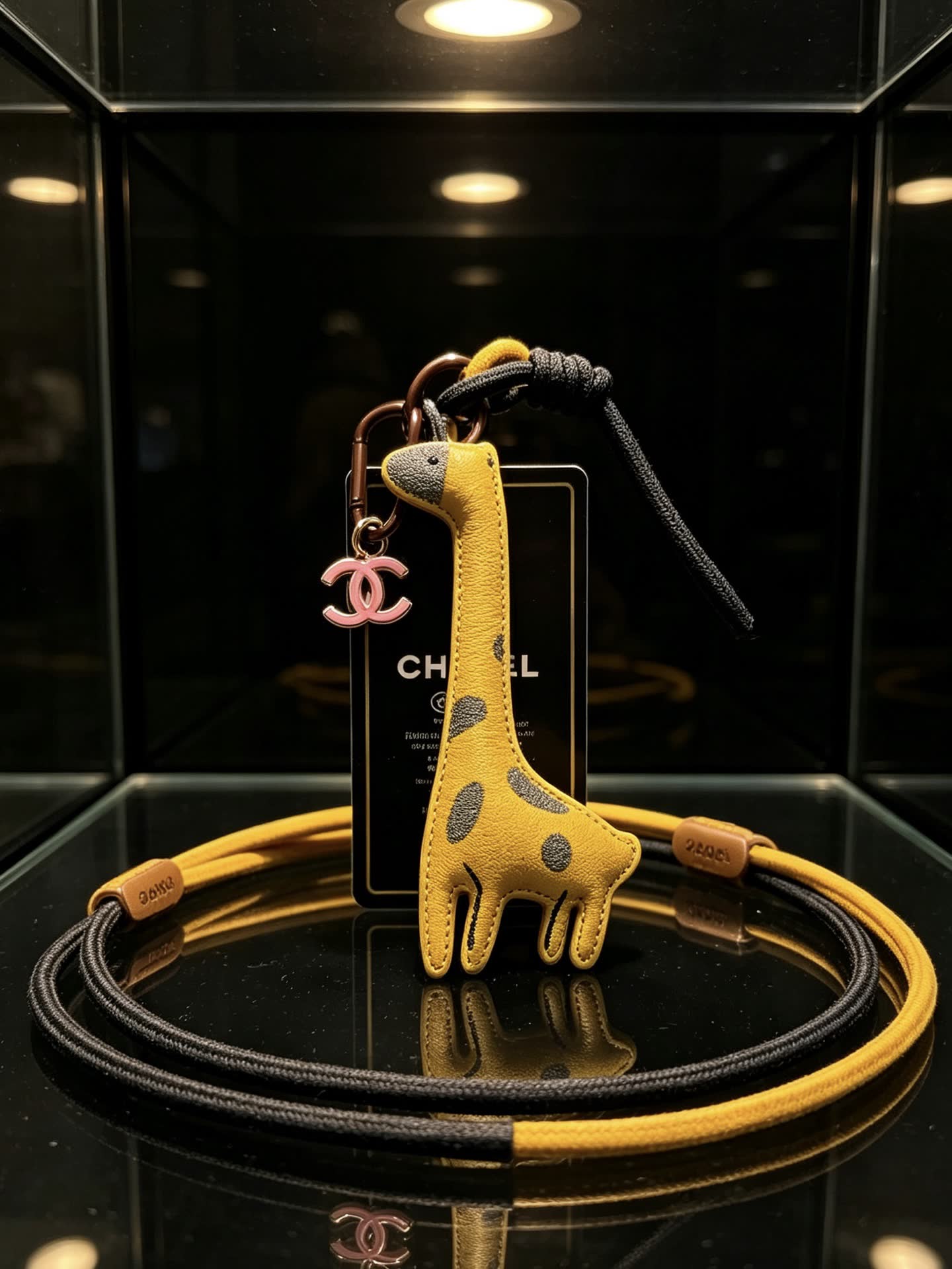 Chanel Giraffe Charm Rope Necklace