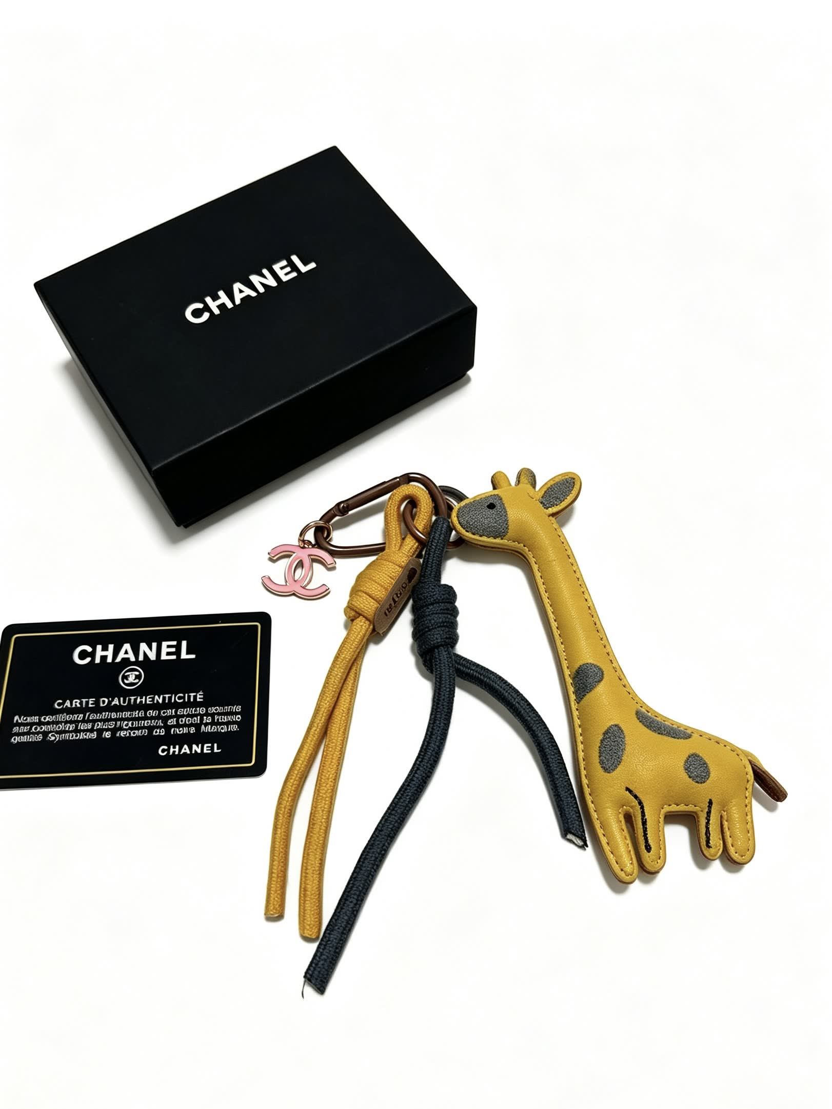 Chanel Giraffe Charm Rope Necklace