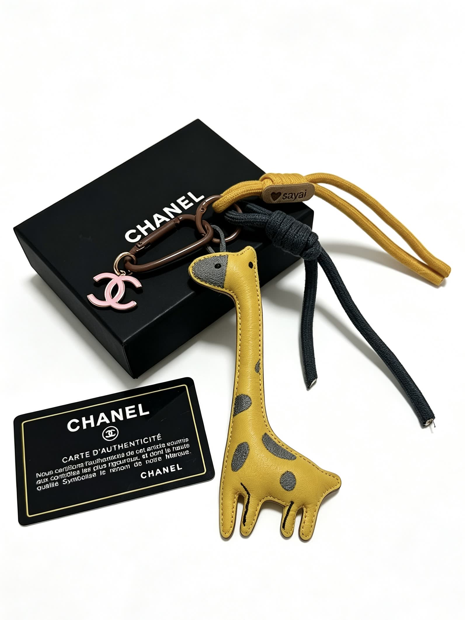 Chanel Giraffe Charm Rope Necklace