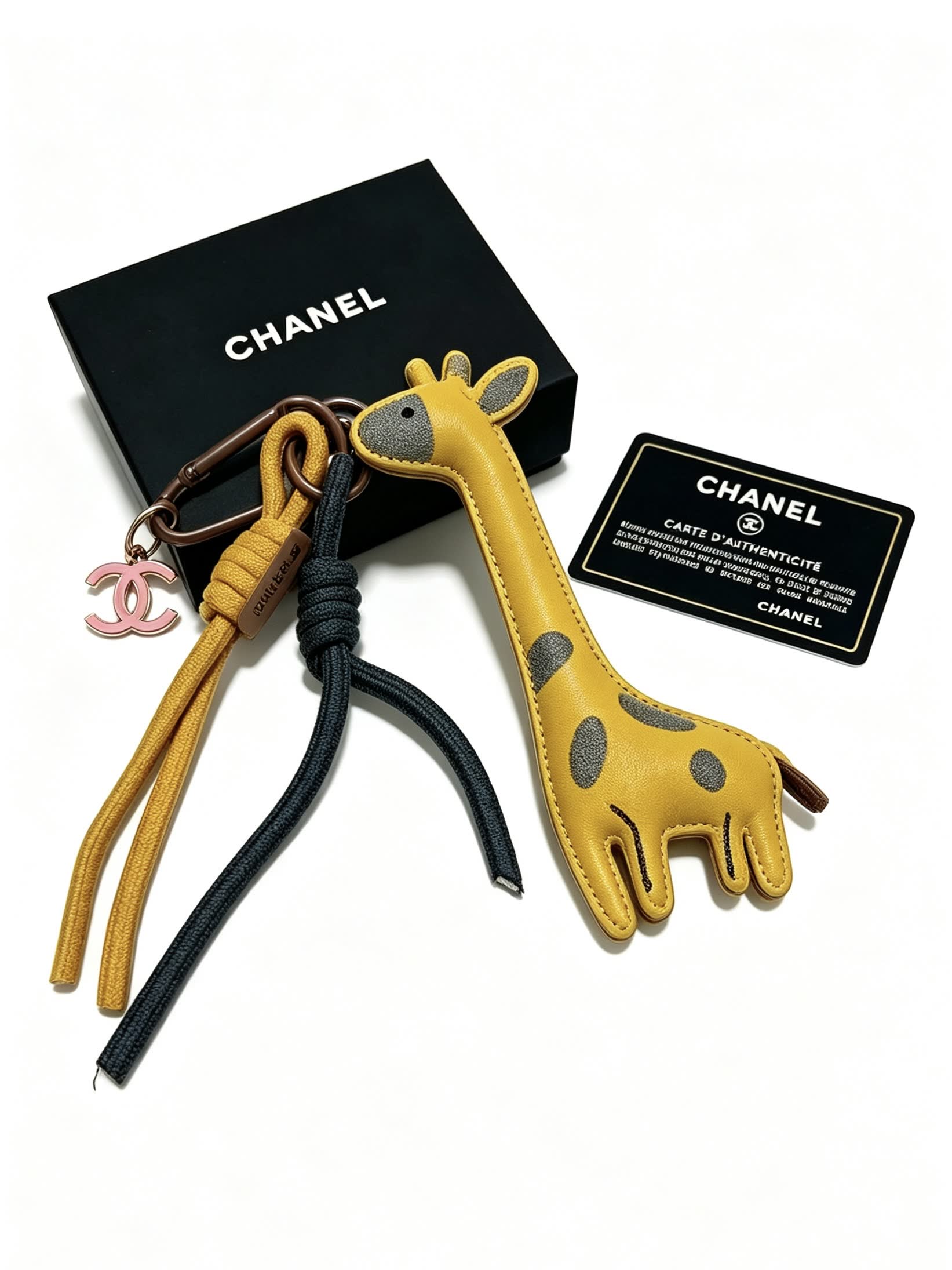 Chanel Giraffe Charm Rope Necklace