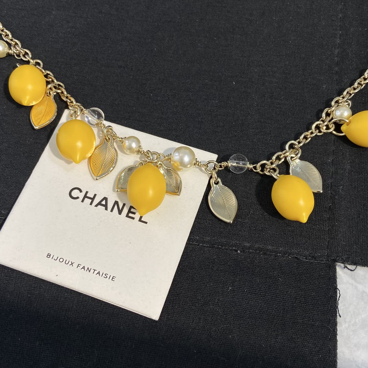 Chanel Lemon Charm Necklace