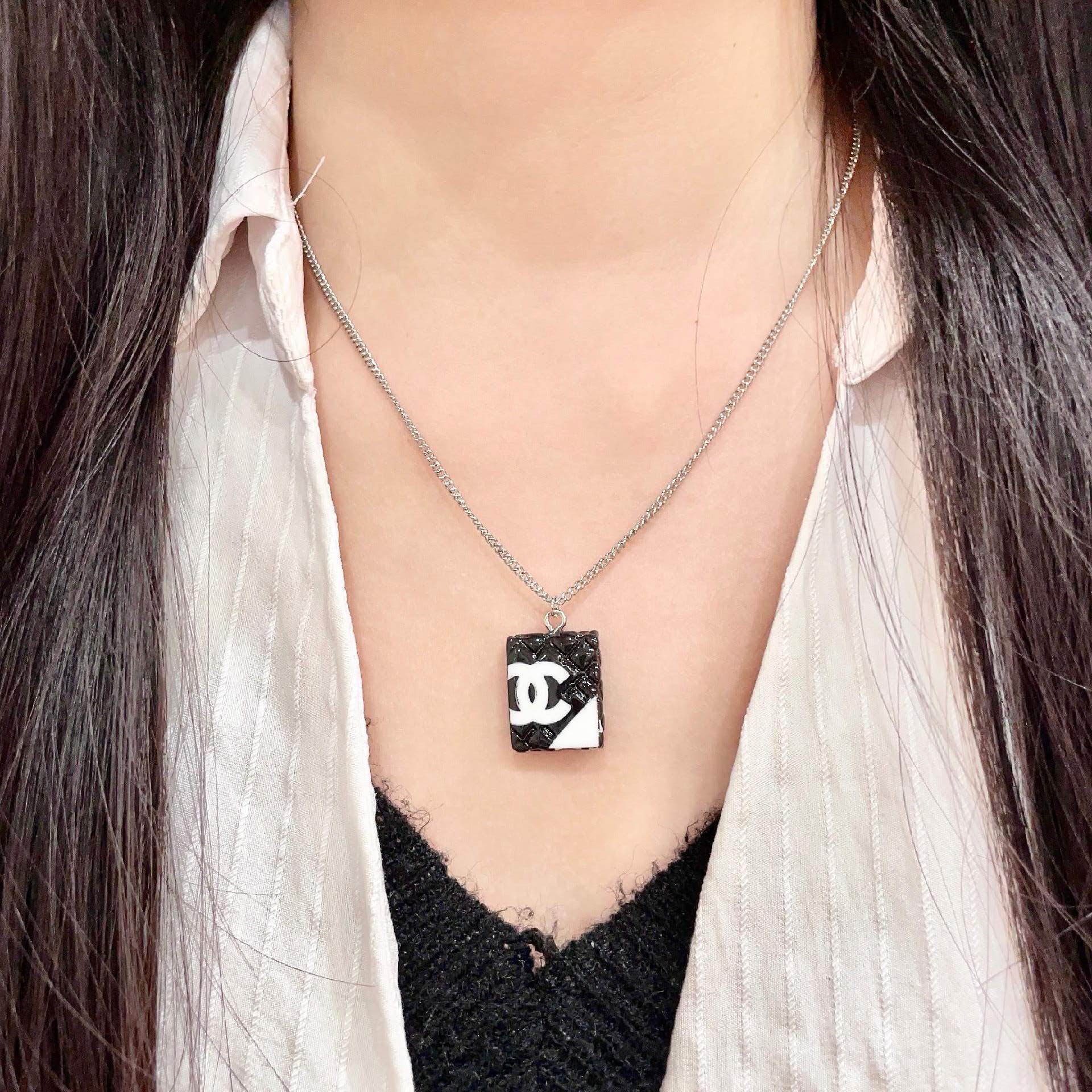 Chanel CC Logo Pendant Necklace