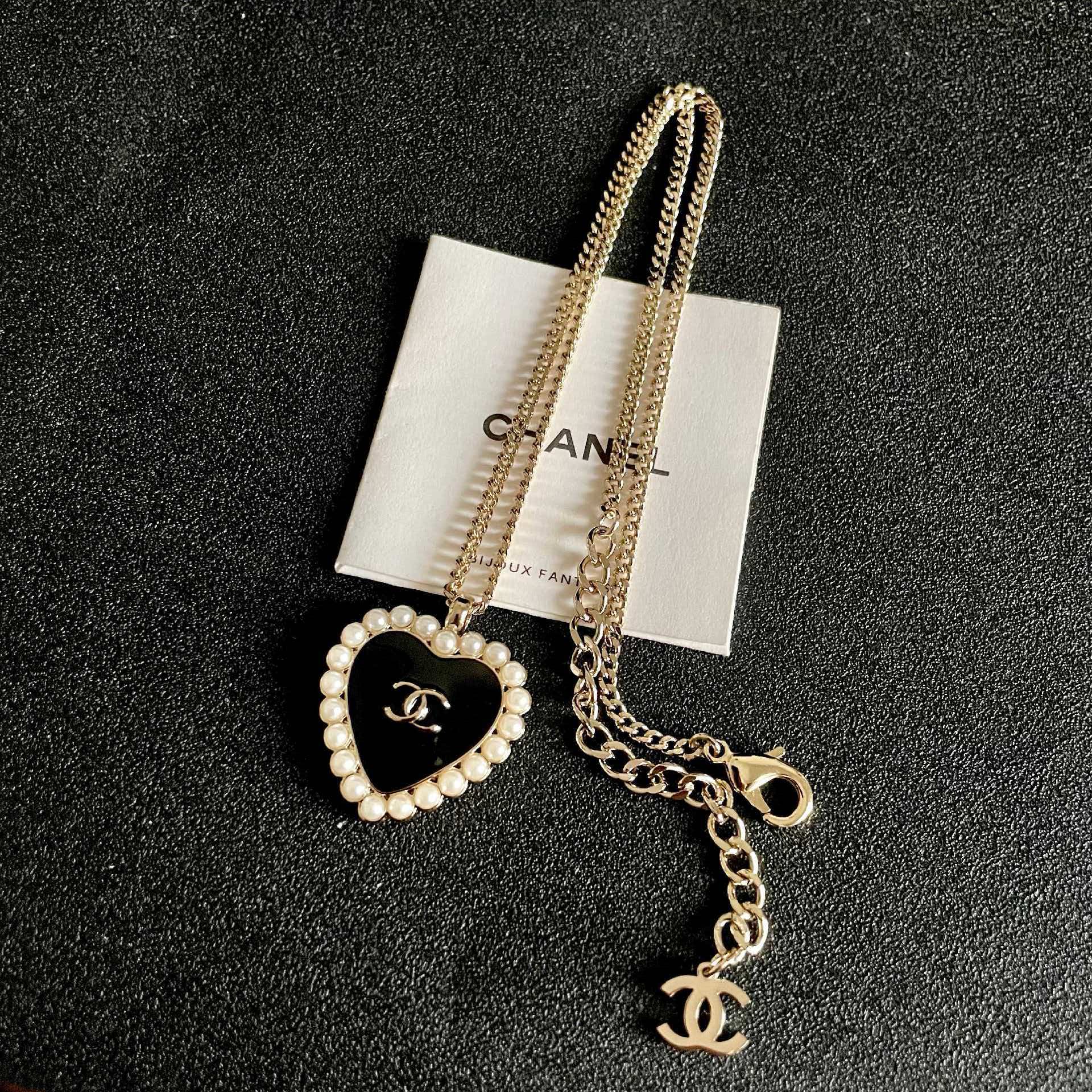 Chanel Heart-Shaped Pendant Necklace