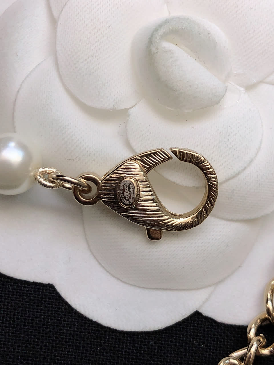 Chanel Pearl Necklace with Number 5 Pendant