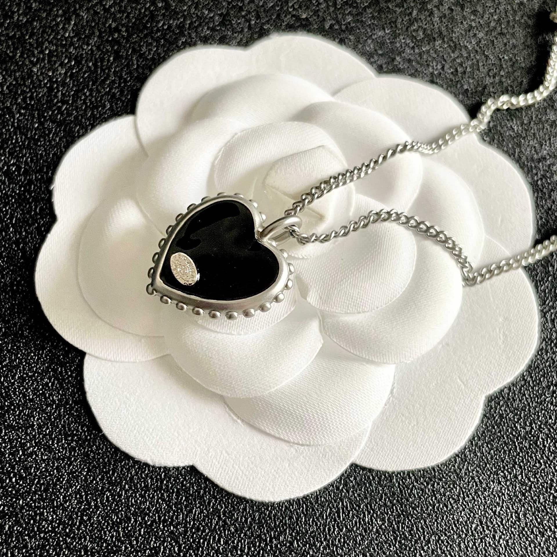 Chanel Heart Shaped Pendant Necklace