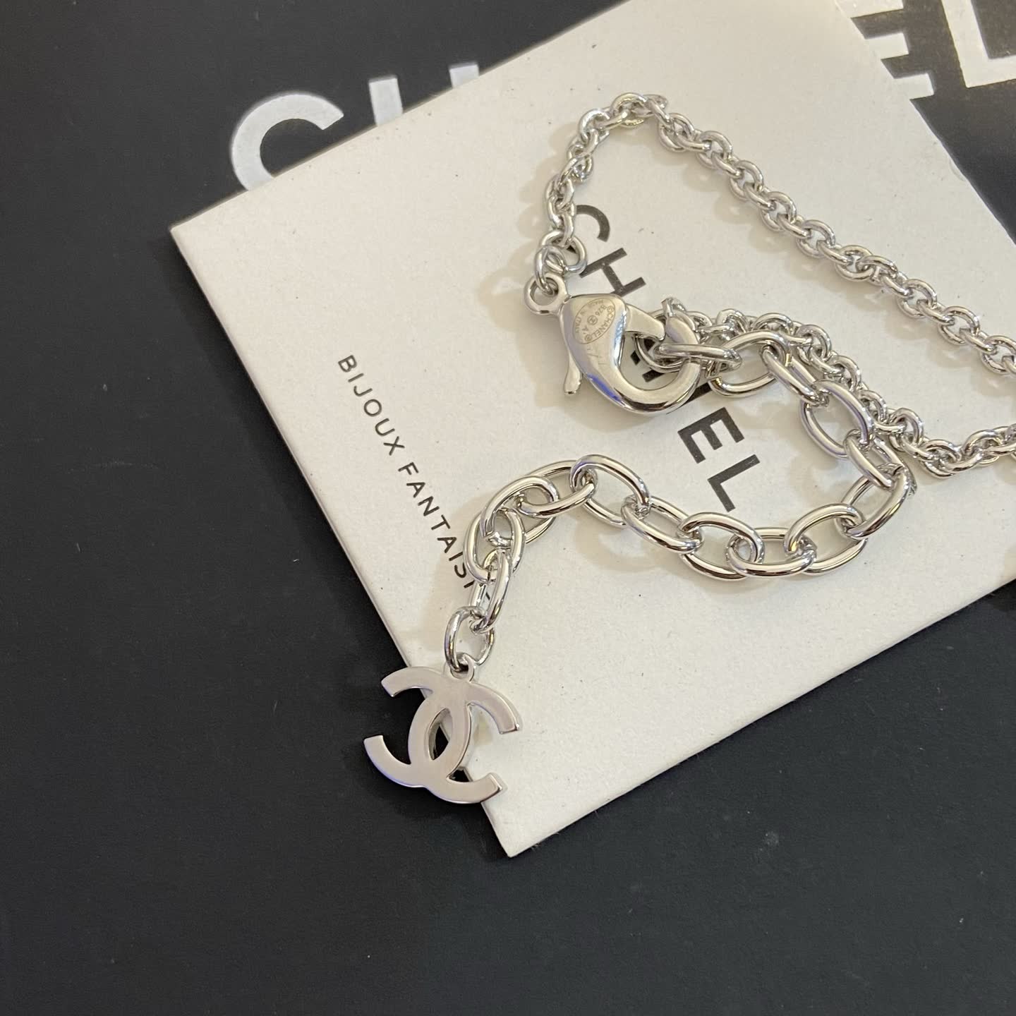 Chanel Silver Star Necklace