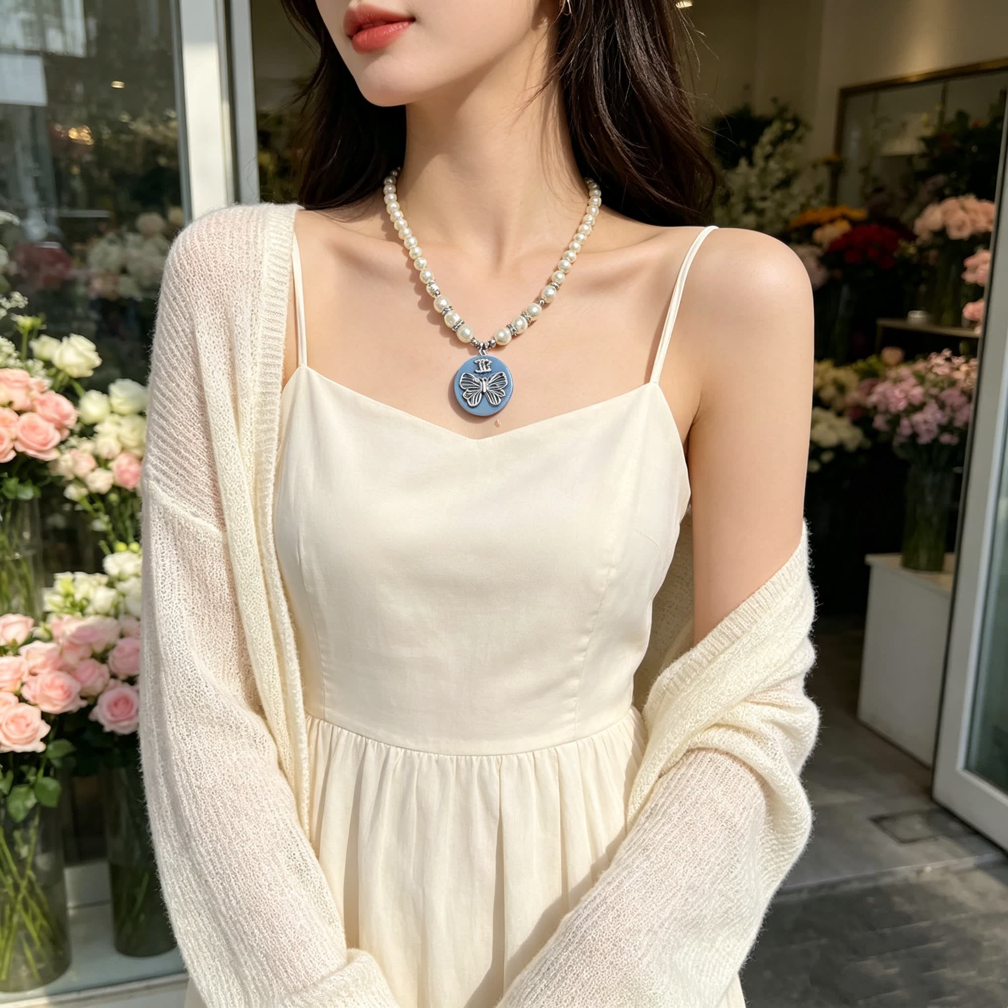 Chanel Butterfly Charm Necklace