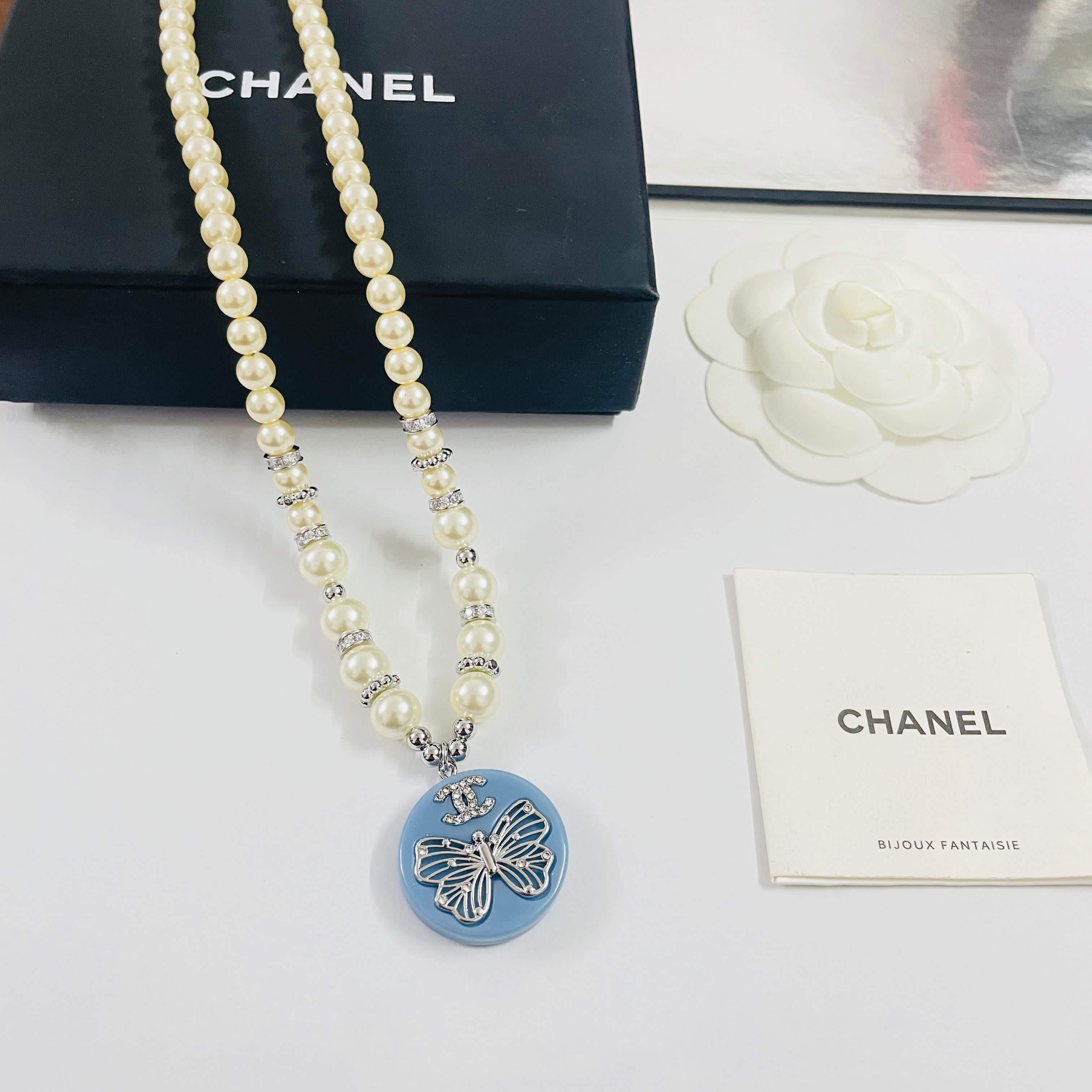 Chanel Butterfly Charm Necklace