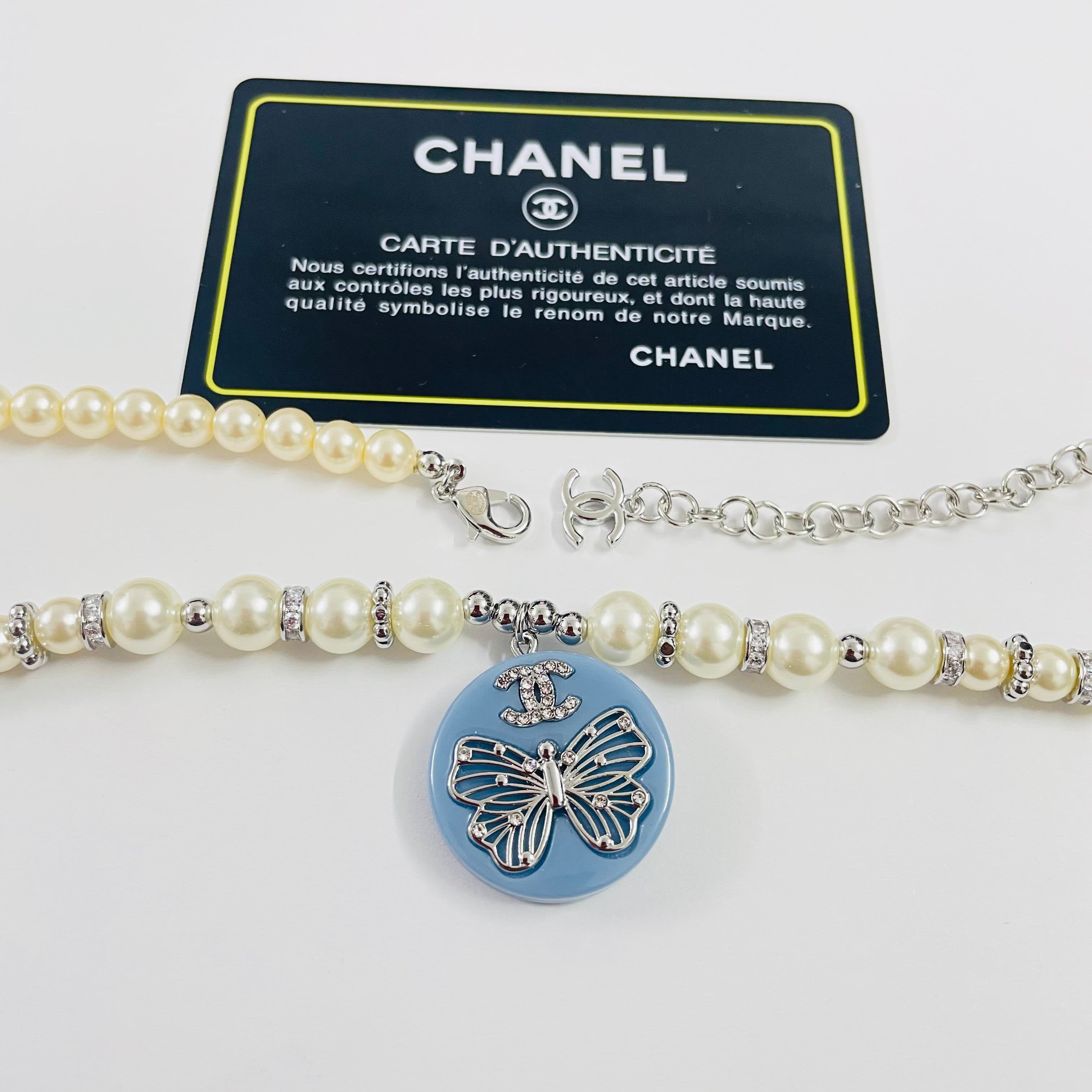 Chanel Butterfly Charm Necklace