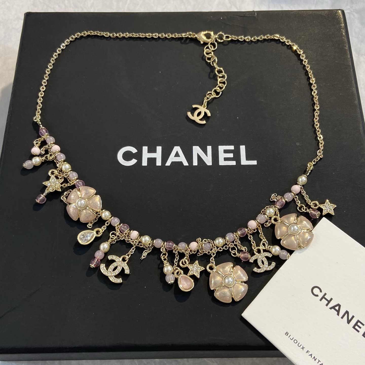Chanel Floral Charm Necklace
