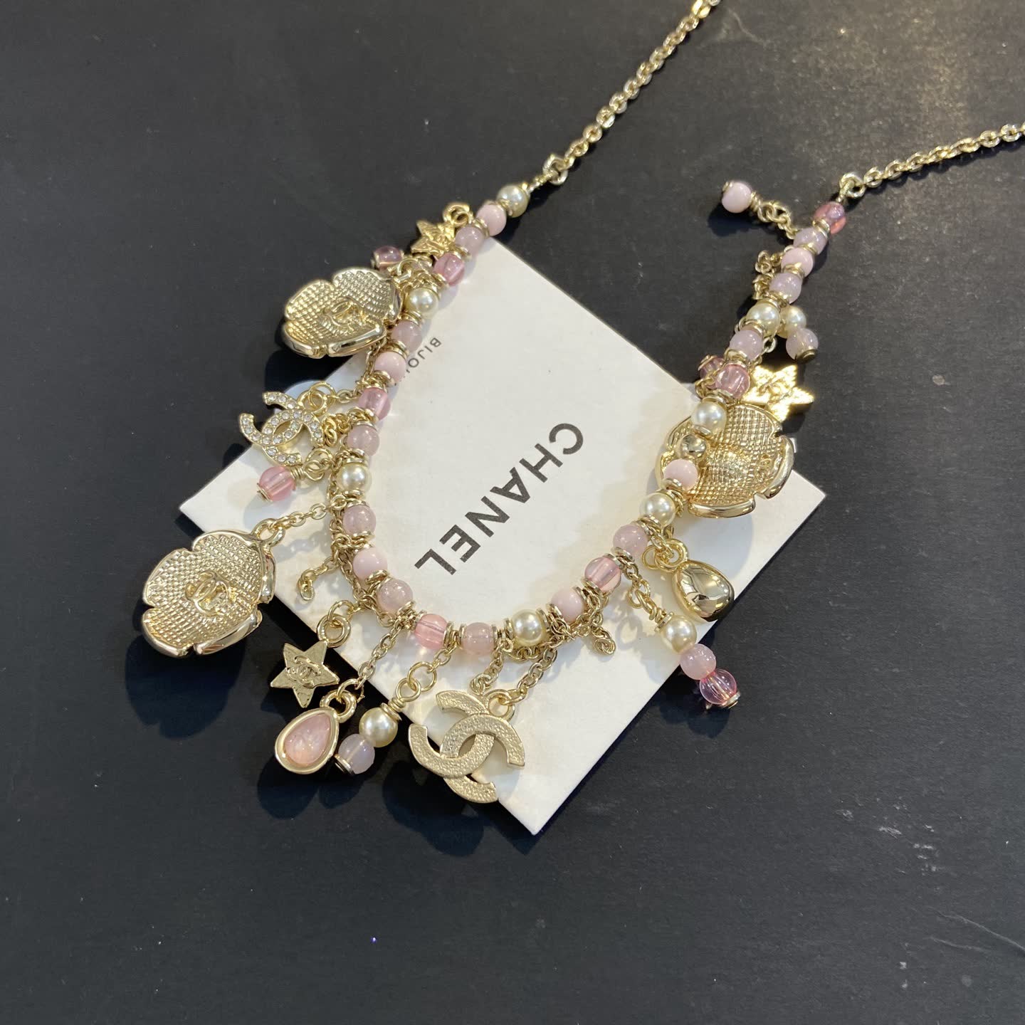 Chanel Floral Charm Necklace