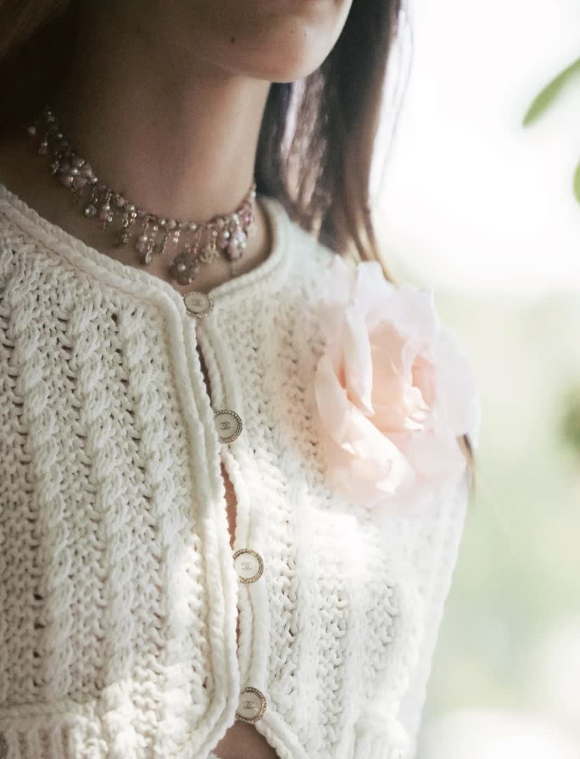 Chanel Floral Charm Necklace