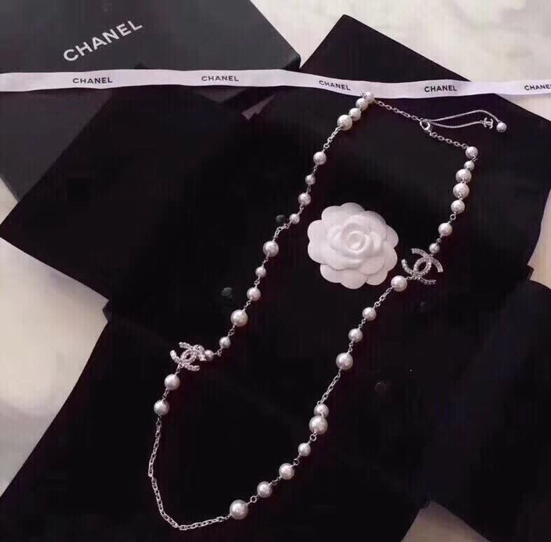 Chanel CC Pearl Necklace