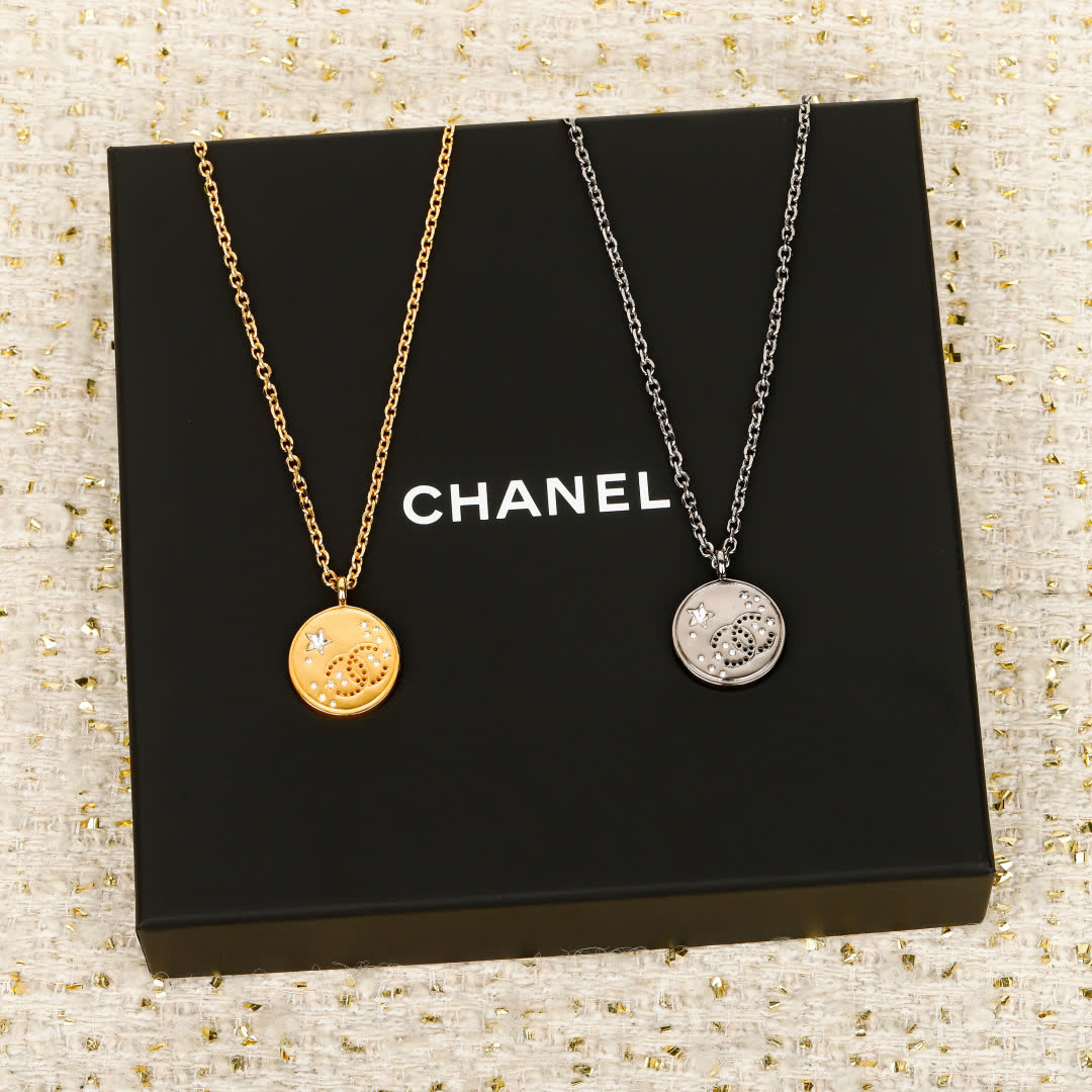 Chanel Celestial Disk Necklace