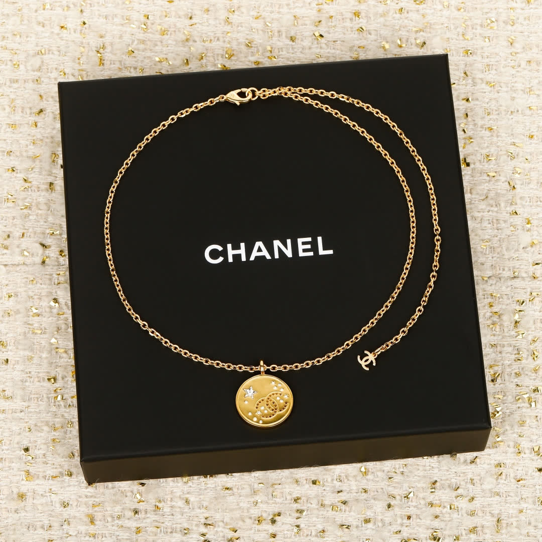Chanel Celestial Disk Necklace