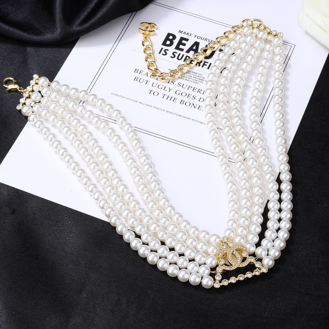Chanel Pearl Choker Necklace