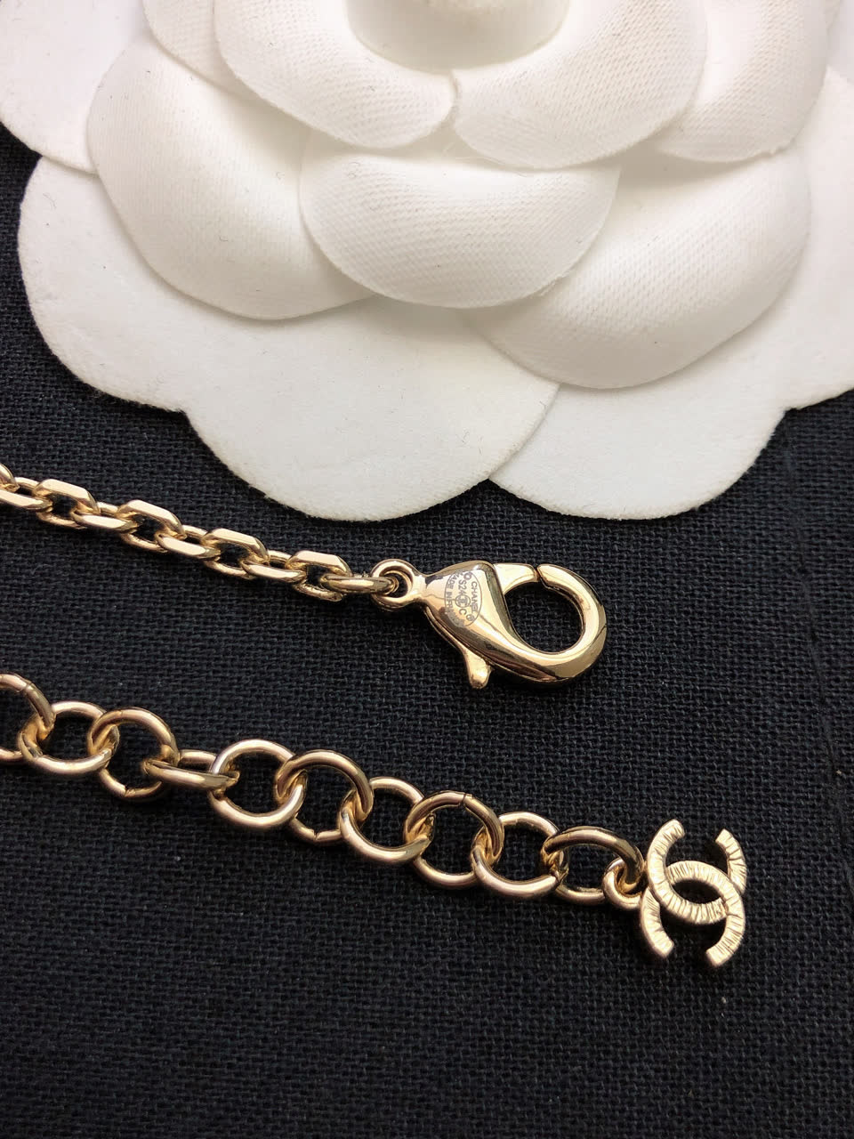 Chanel Pearl and Star Charm Necklace