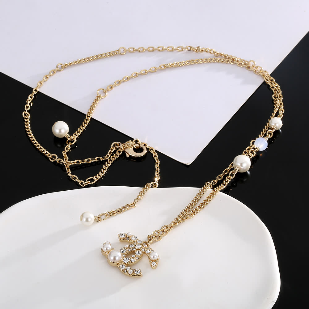 Chanel CC Pearl Necklace