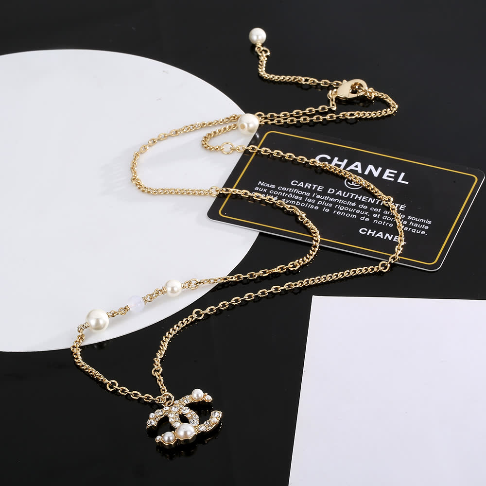Chanel CC Pearl Necklace