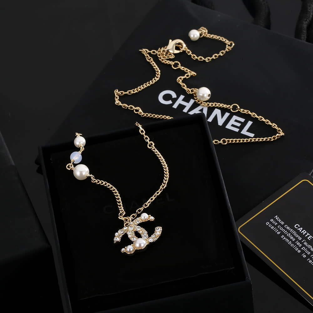 Chanel CC Pearl Necklace