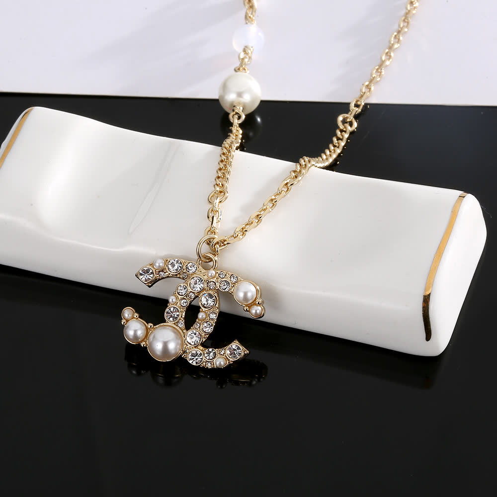 Chanel CC Pearl Necklace