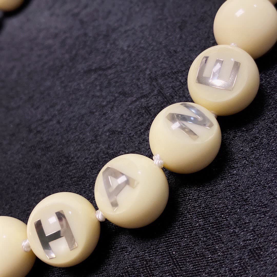 Chanel Beaded Necklace with Crystal Accents