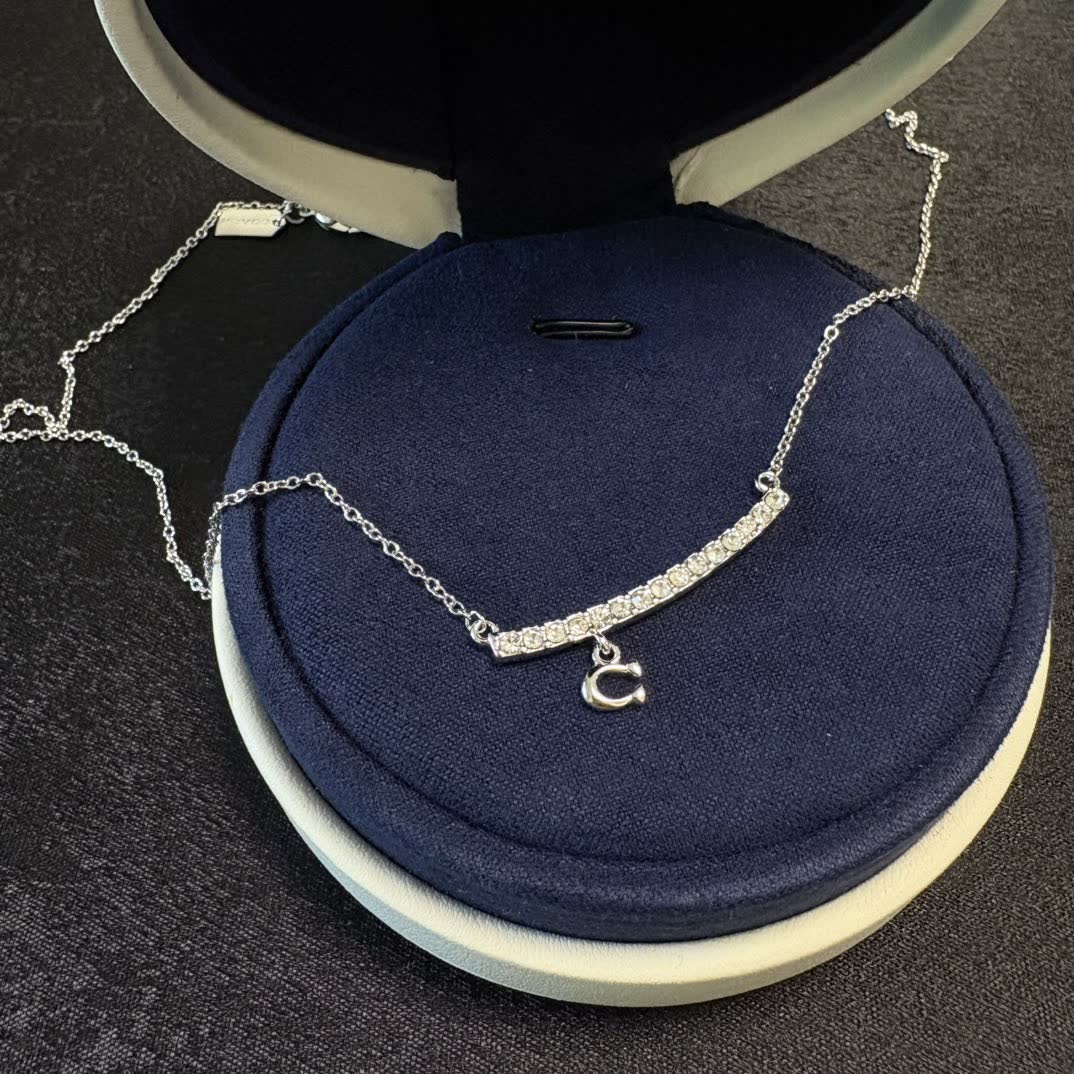 Chanel Diamond Bar Necklace