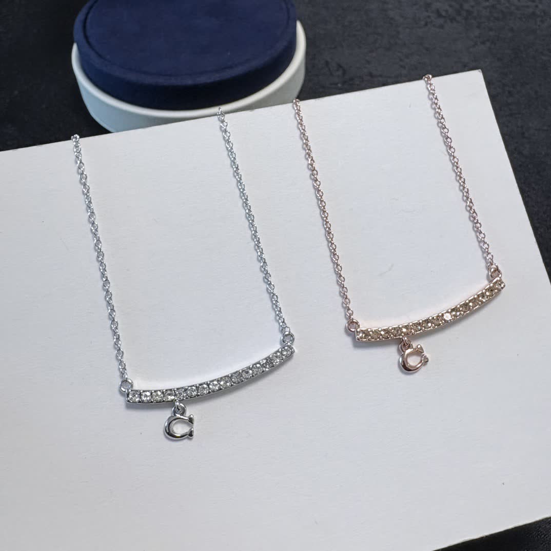 Chanel Diamond Bar Necklace