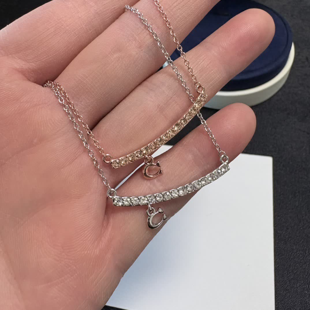 Chanel Diamond Bar Necklace