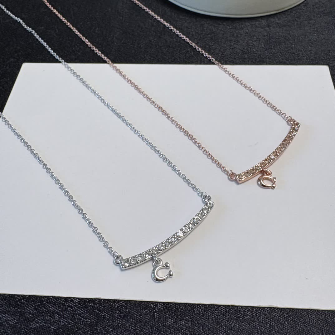 Chanel Diamond Bar Necklace