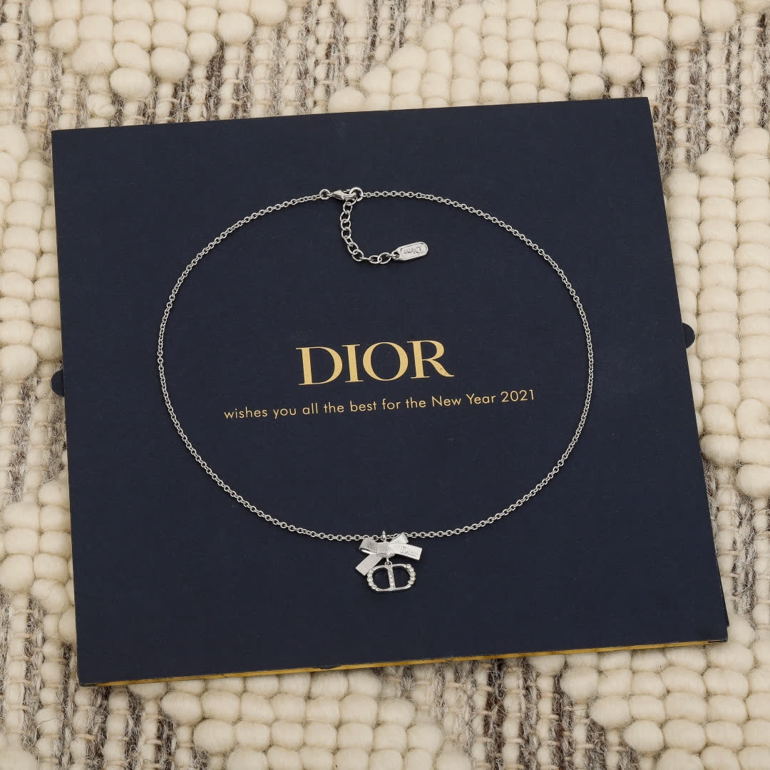 Dior Silver Charm Necklace Dior Silver Charm Necklace