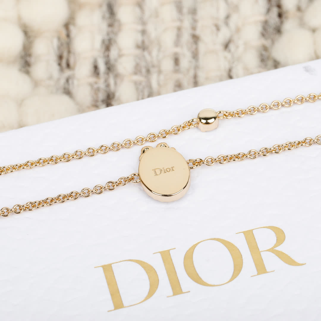 Dior Gold-Plated Heart Bracelet
