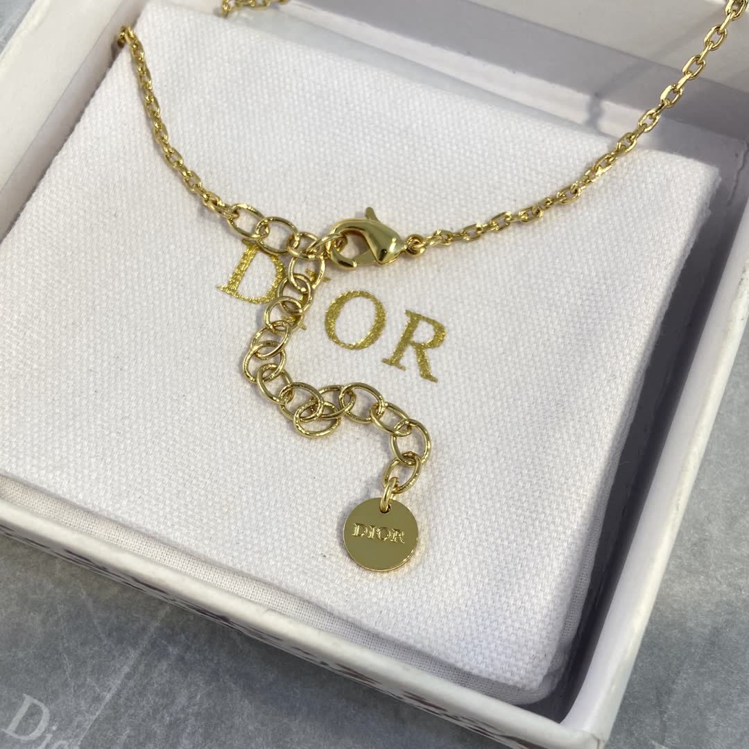 Dior Gold Heart Necklace