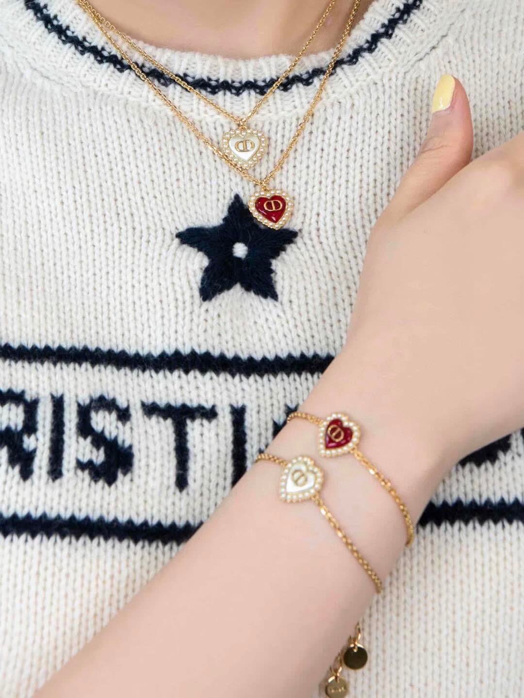 Dior Gold Heart Necklace