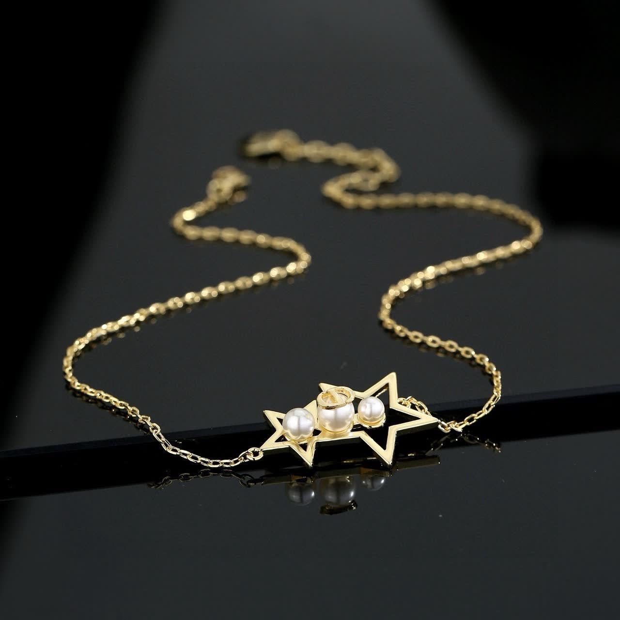Dior Star and Pearl Necklace