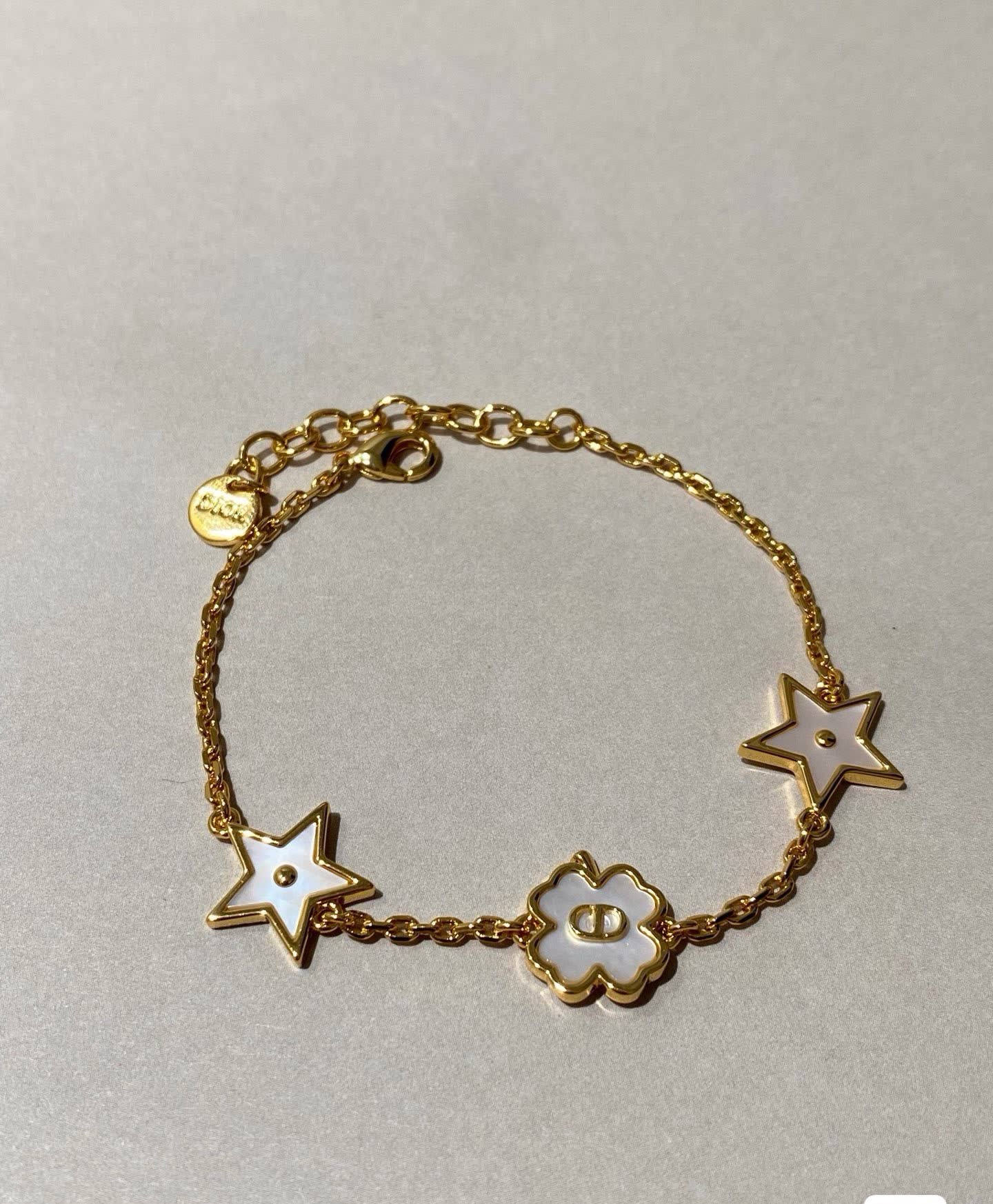 Dior Star and Flower Charm Necklace