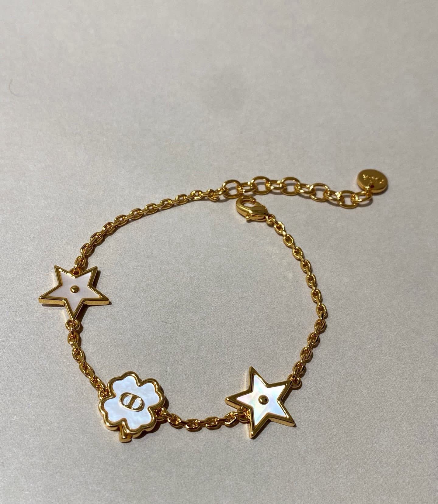 Dior Star and Flower Charm Necklace