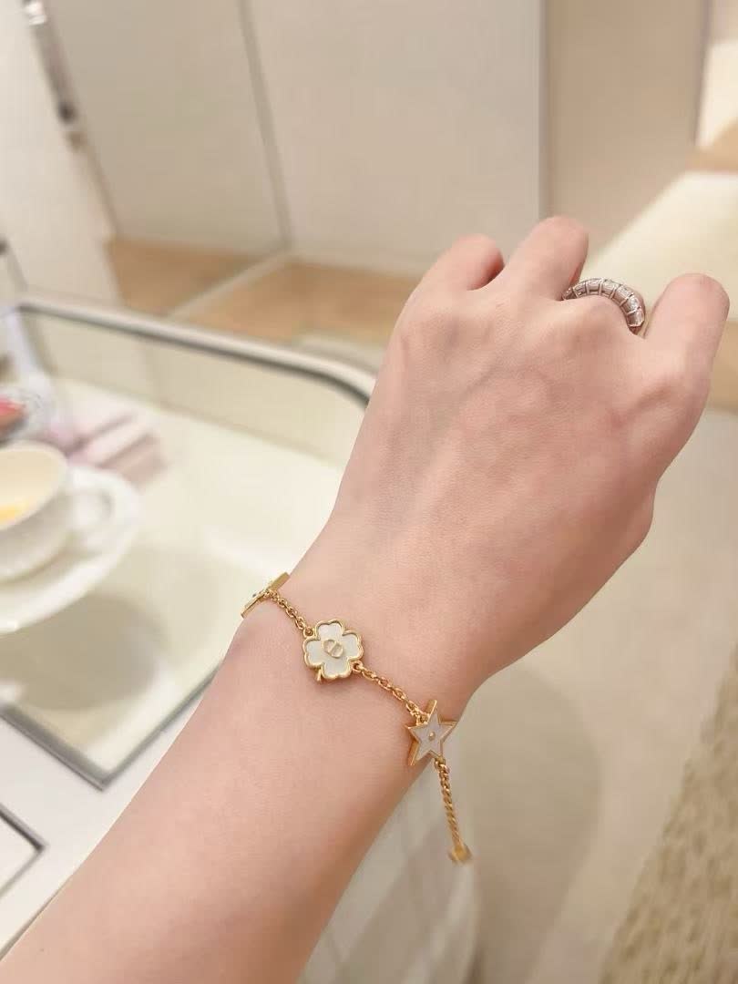 Dior Star and Flower Charm Necklace