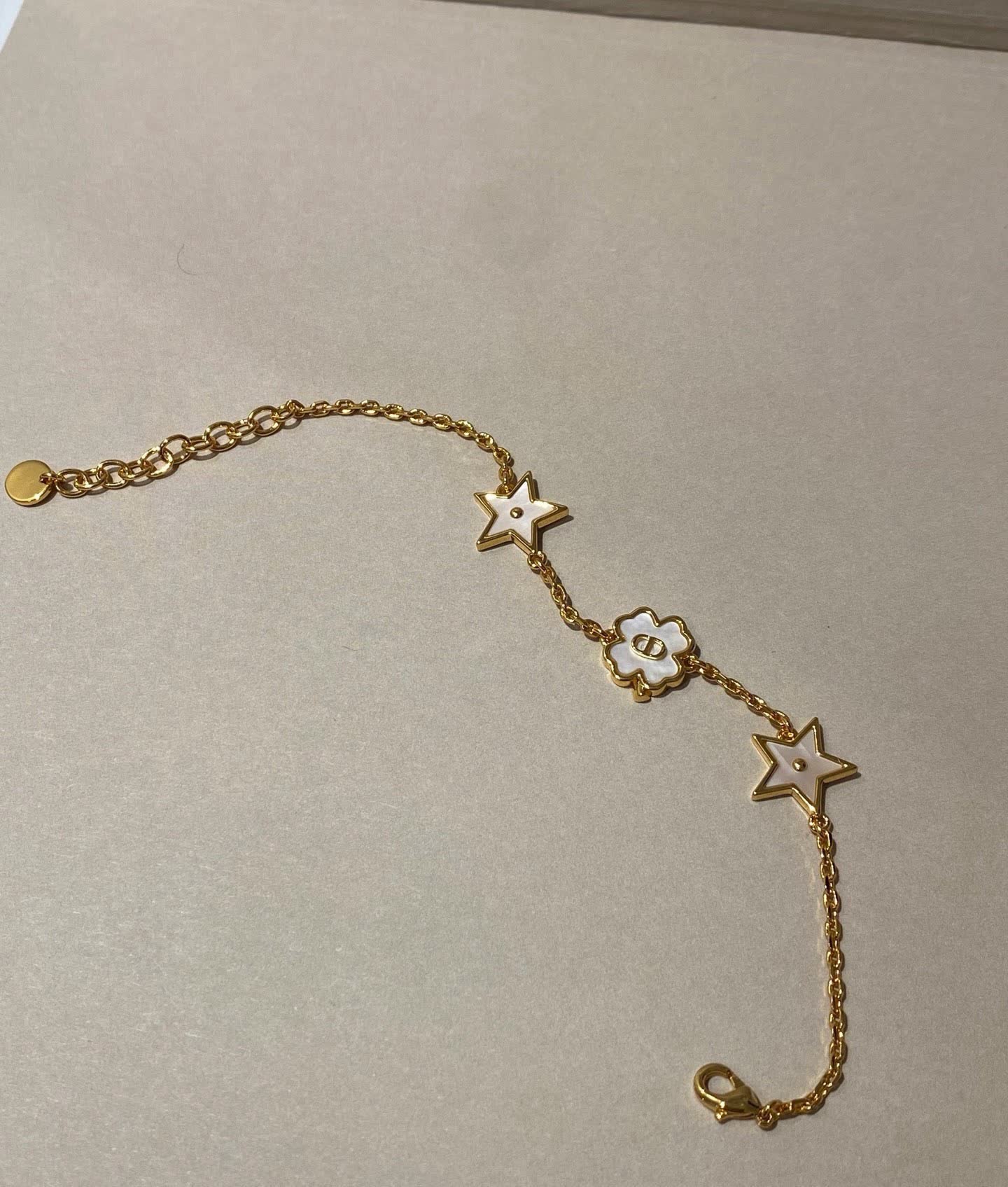 Dior Star and Flower Charm Necklace