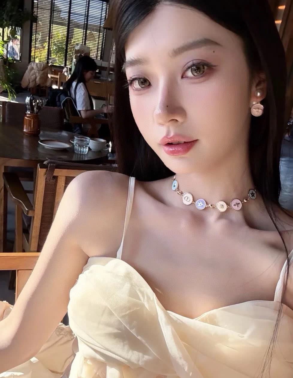Dior Enamel and Pearl Necklace