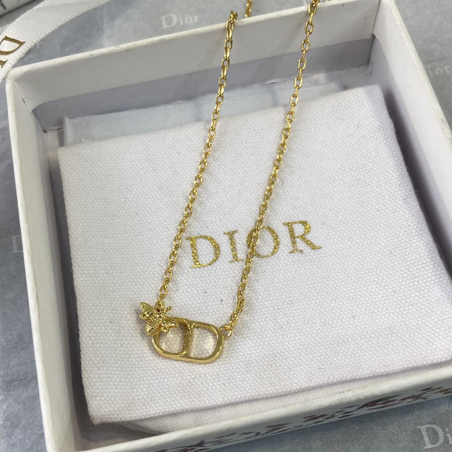 Dior Bee Charm Necklace