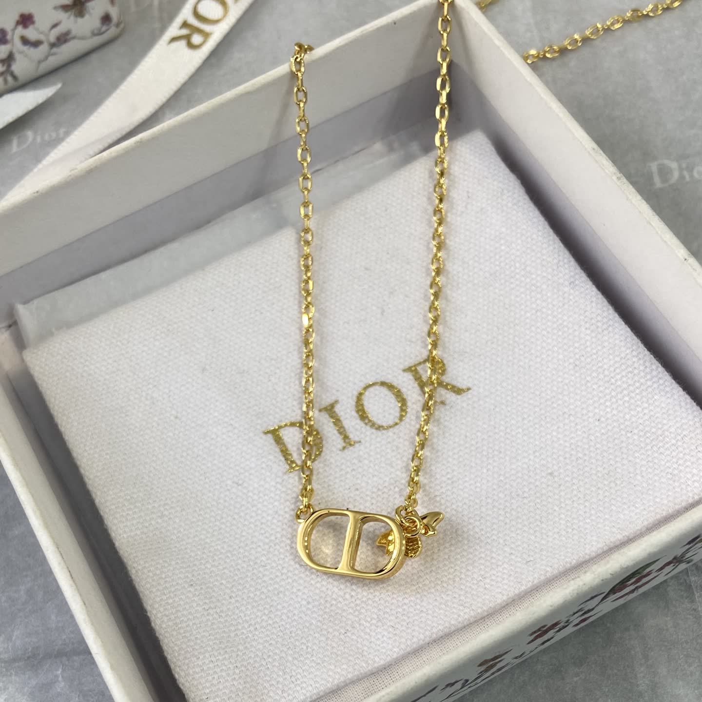 Dior Bee Charm Necklace