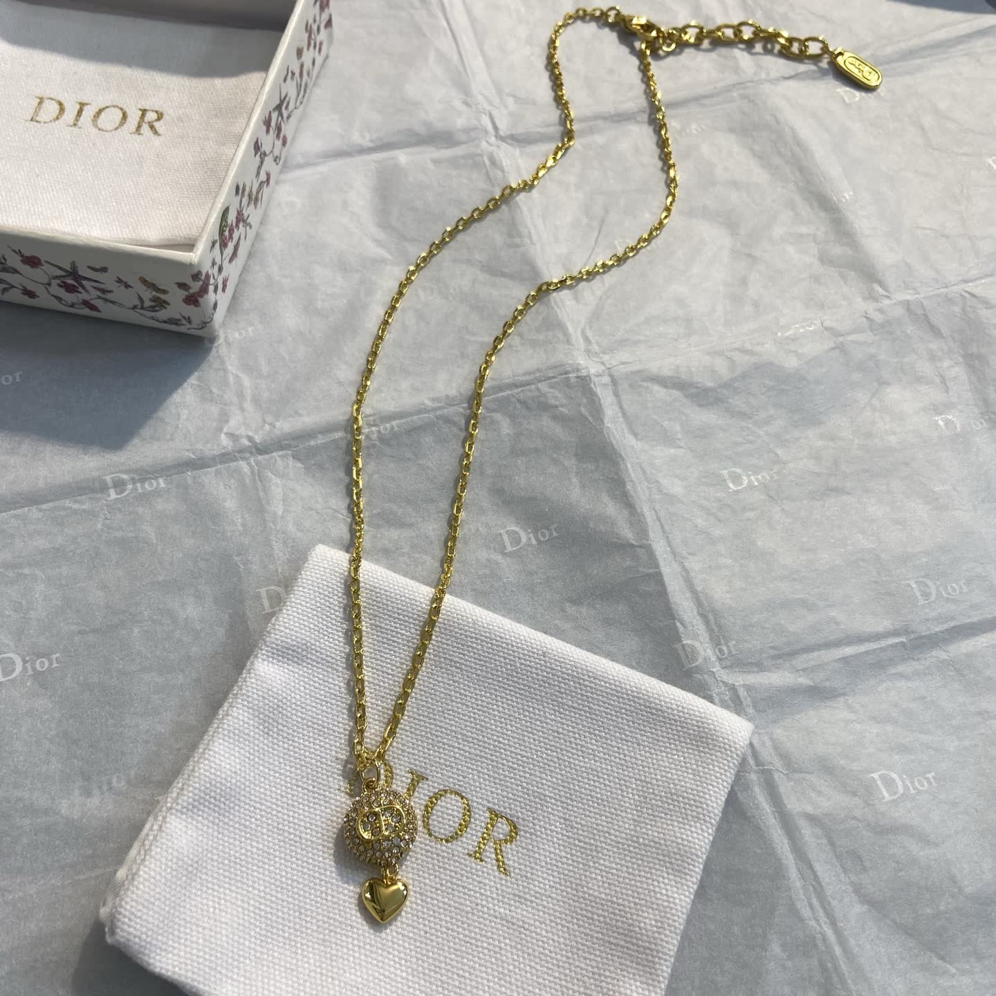 Dior Heart Locket Necklace