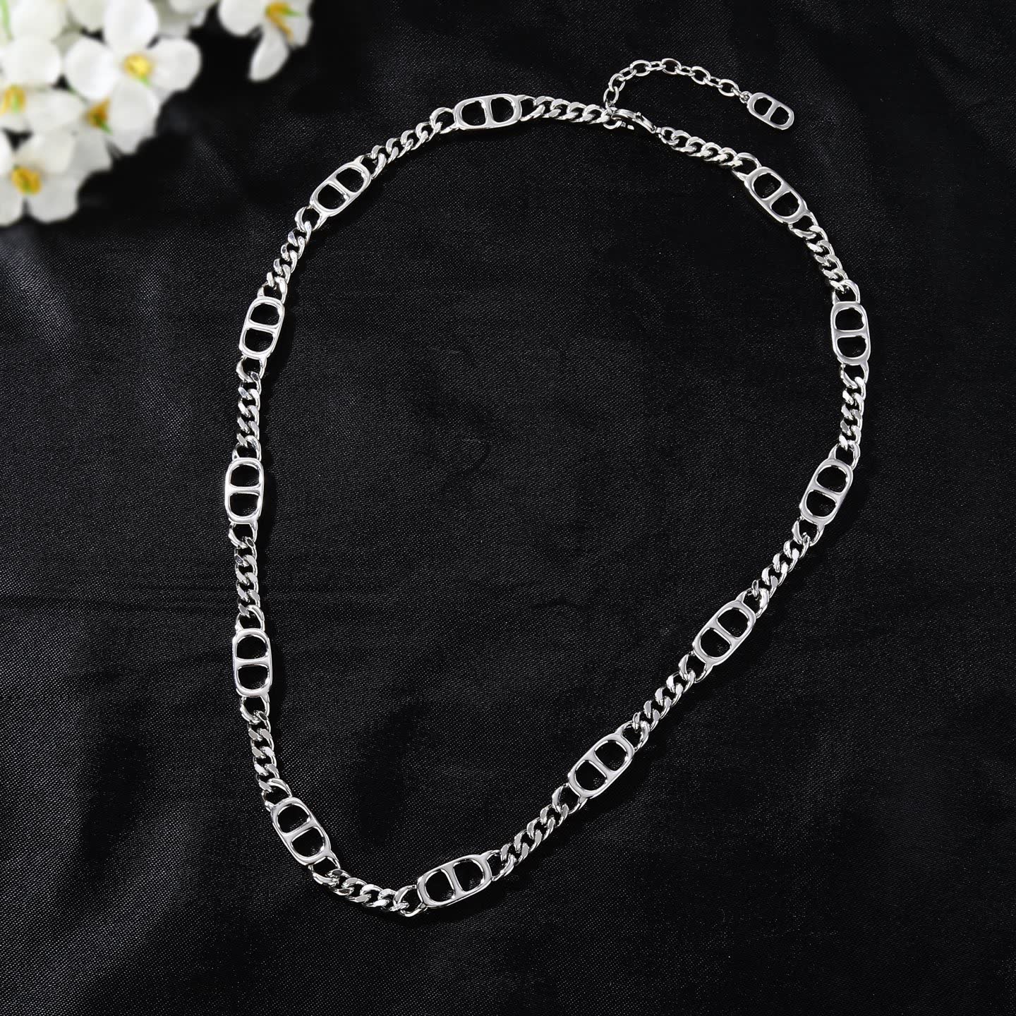 Dior Silver Chain Necklace