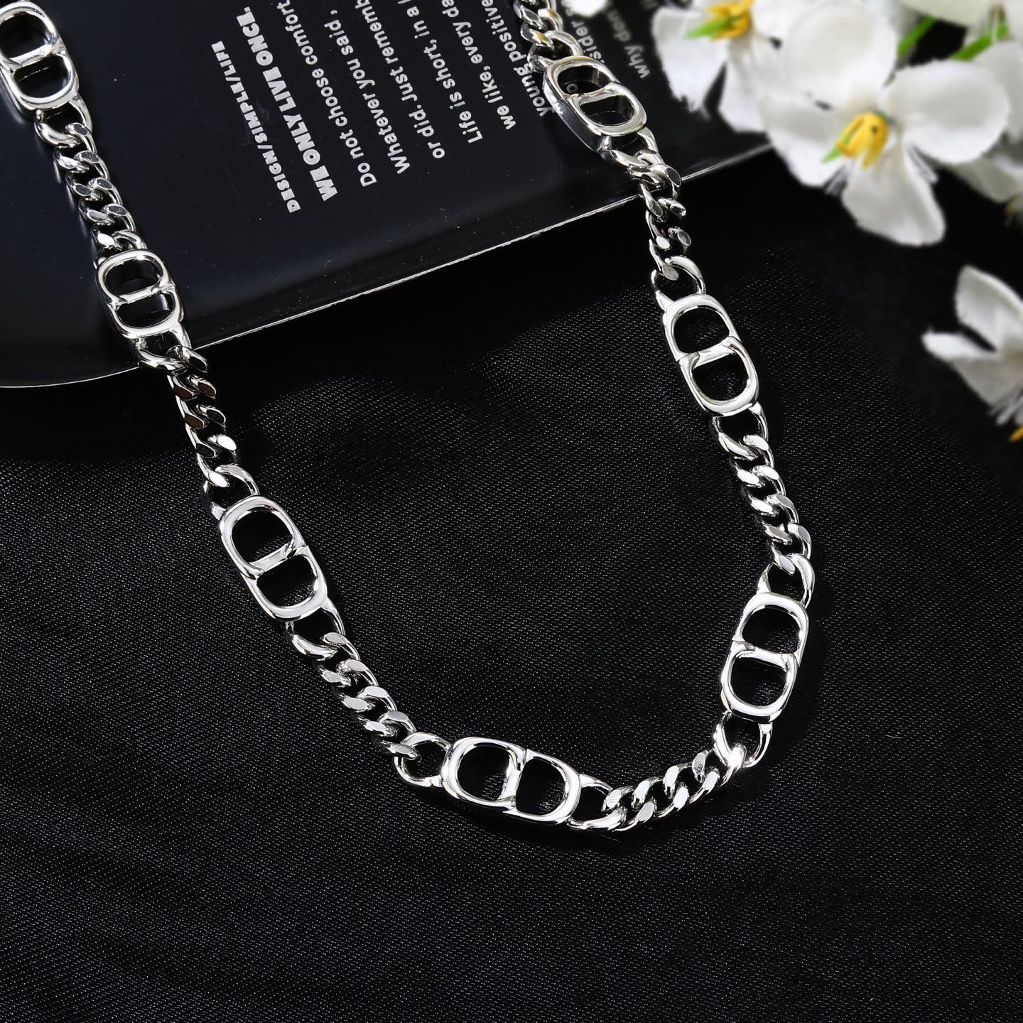 Dior Silver Chain Necklace