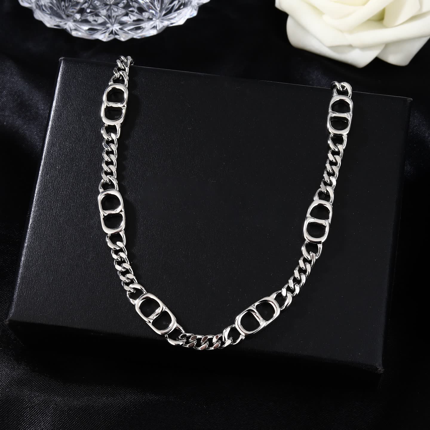 Dior Silver Chain Necklace