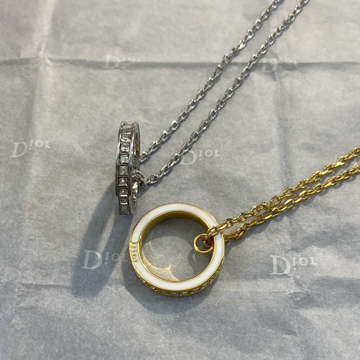 Dior Silver Ring Necklace-DX0135