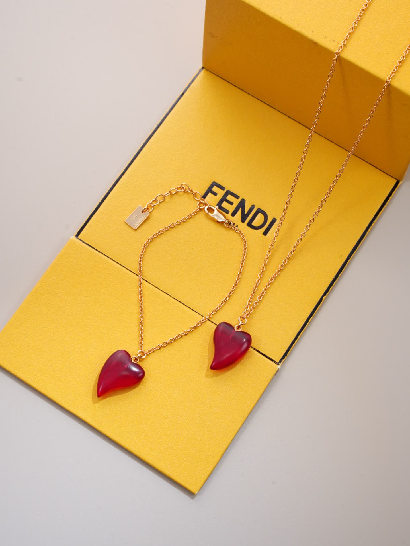 Fendi Heart Pendant Necklace