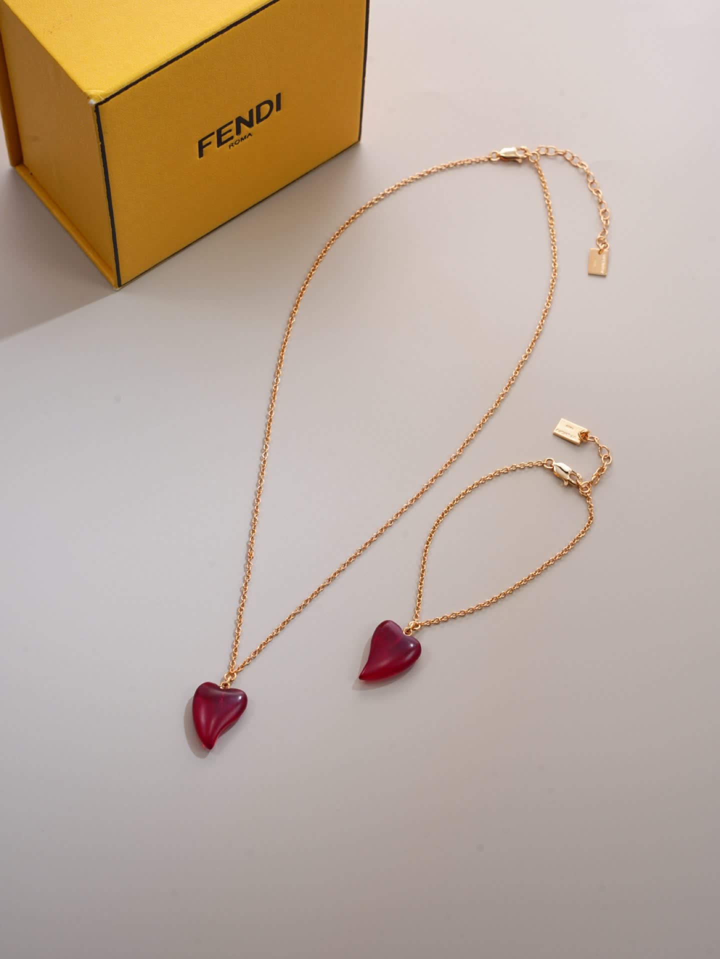 Fendi Heart Pendant Necklace