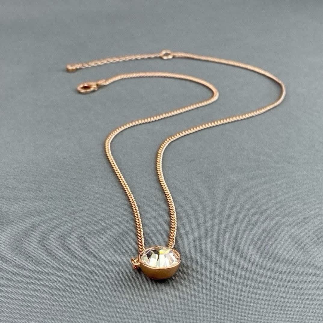 Givenchy Elegant Gold Plated Crystal Necklace